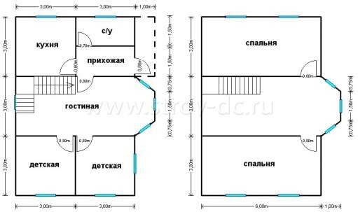 Готовый дом Д8 – планировка проекта 1