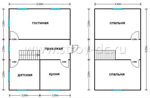 Готовый дом Д132 – планировка проекта 1