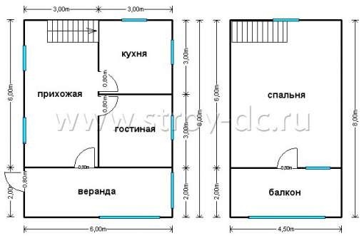 Готовый дом Д140 – планировка проекта 1