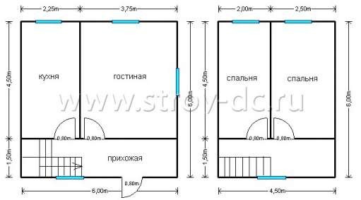 Готовый дом Д149 – планировка проекта 1