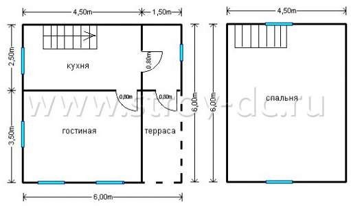 Готовый дом Д150 – планировка проекта 1