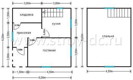 Готовый дом Д160 – планировка проекта 1