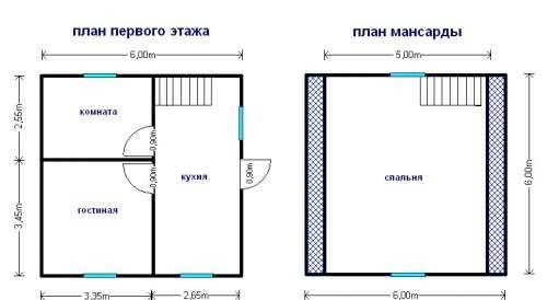 Готовый дом Д216 – планировка проекта 1