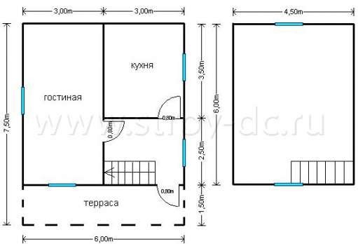 Готовый дом Д226 – планировка проекта 1