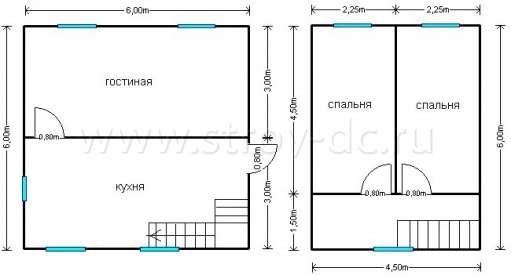 Готовый дом Д227 – планировка проекта 1